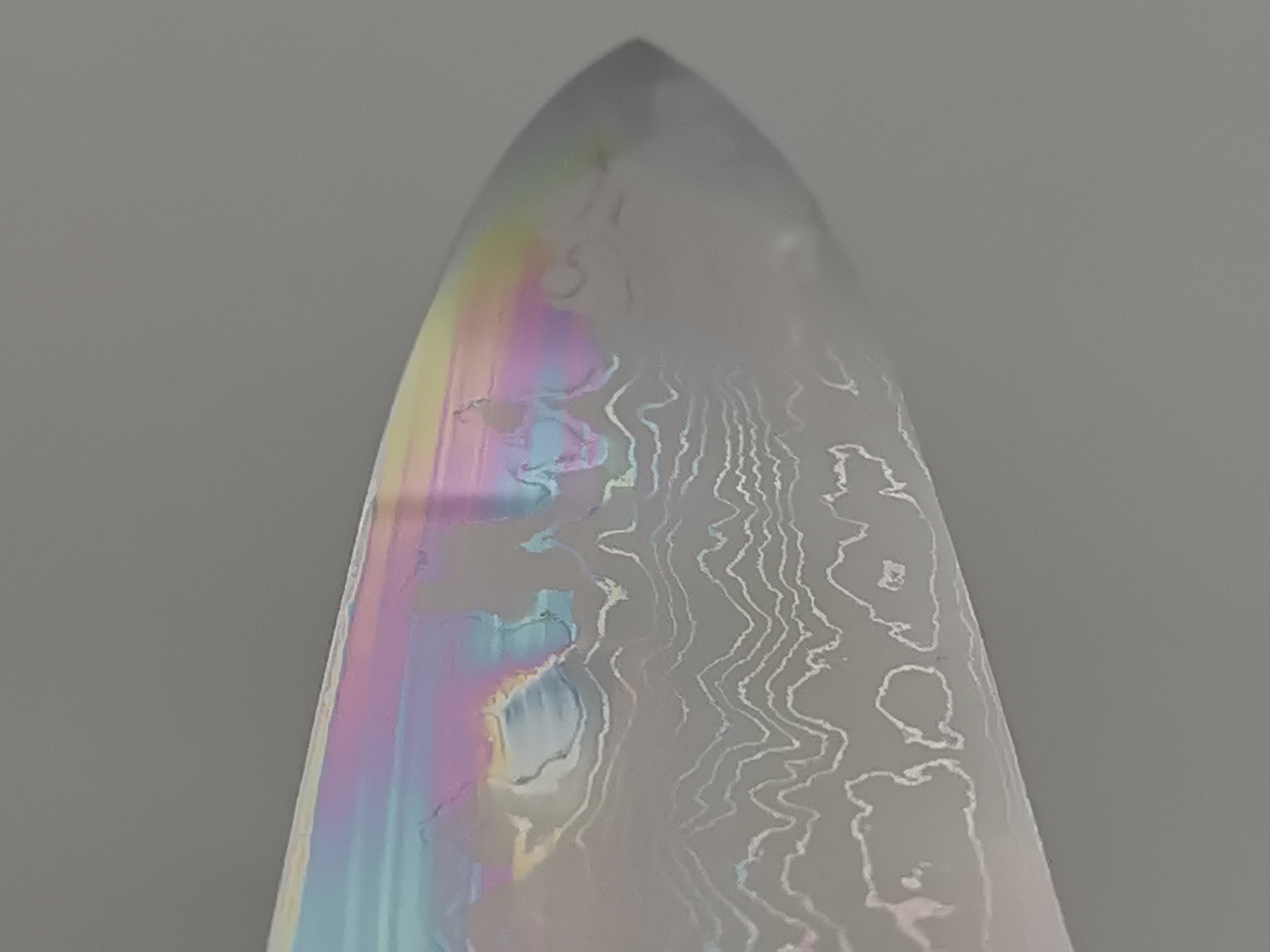 Hatsukokoro Hyomon White #2 Hand Laminated Damascus Gyuto 210mm