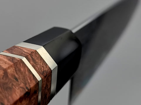 Hatsukokoro Hyomon White #2 Hand Laminated Damascus Gyuto 210mm