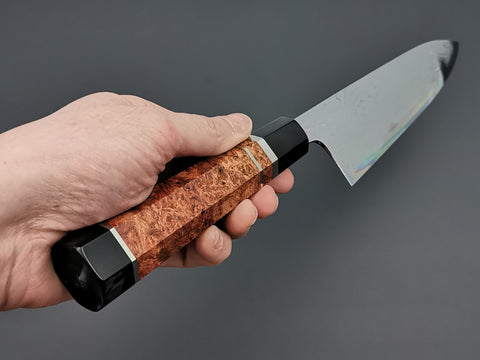 Hatsukokoro Hyomon White #2 Hand Laminated Damascus Gyuto 210mm