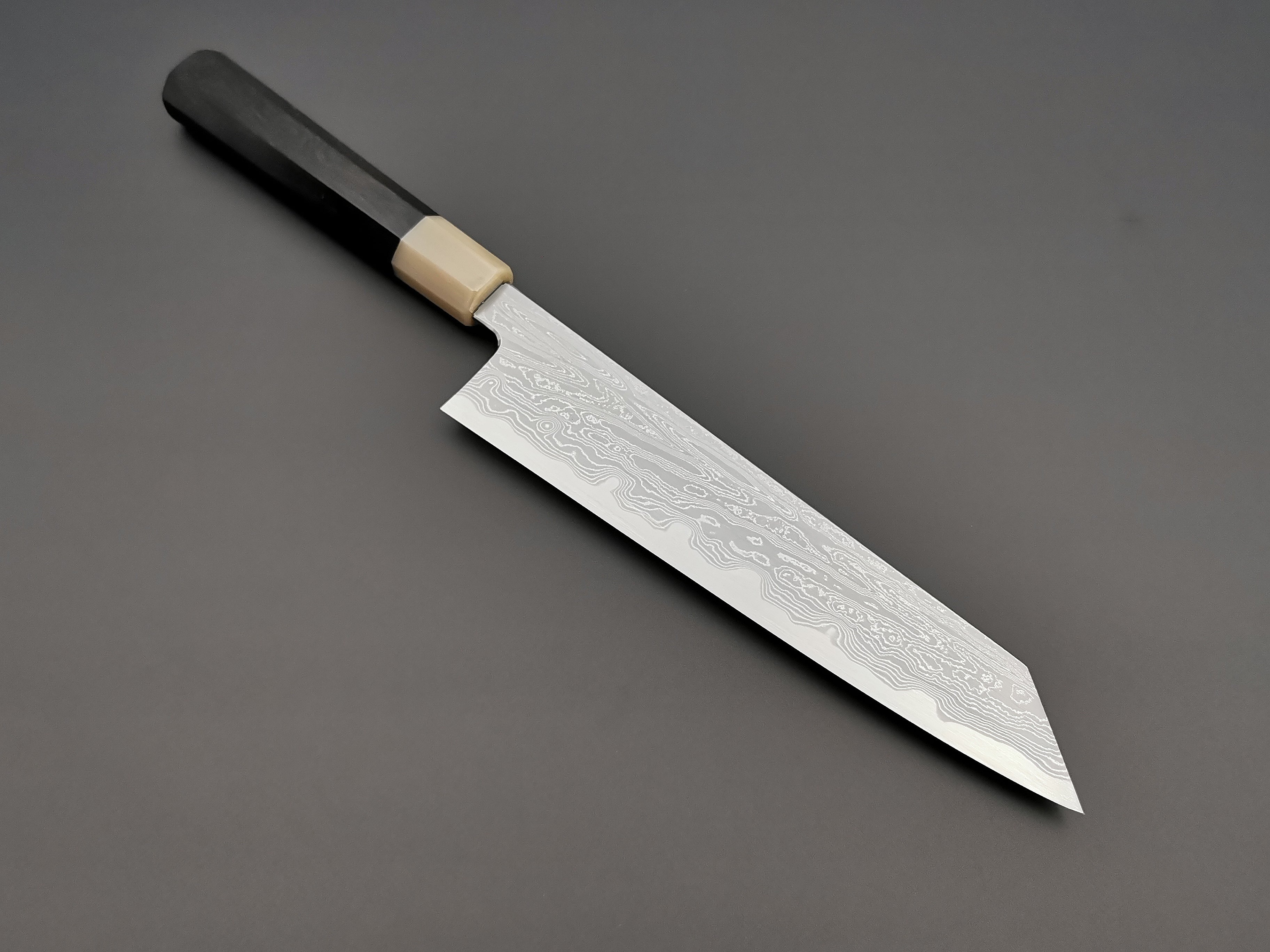 Satoshi Nakagawa X Myojin Naohito Blue #1 Damascus Kiritsuke Gyuto 240mm