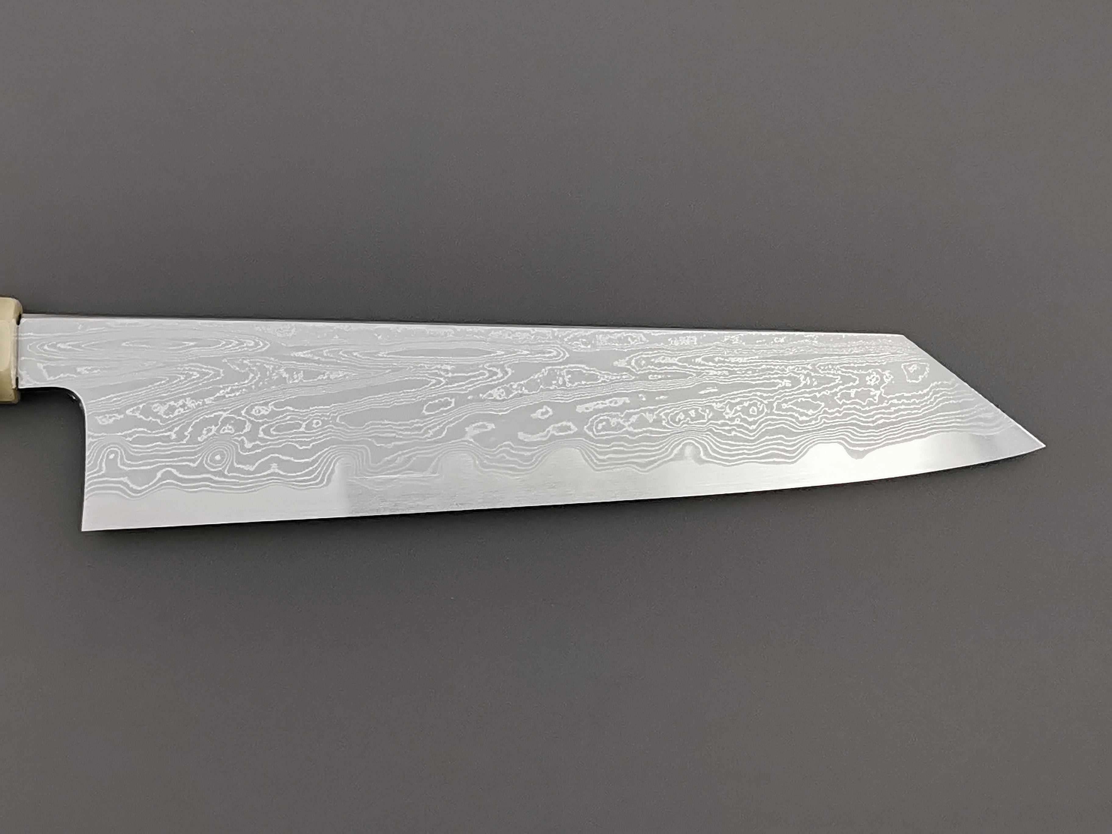 Satoshi Nakagawa X Myojin Naohito Blue #1 Damascus Kiritsuke Gyuto 240mm