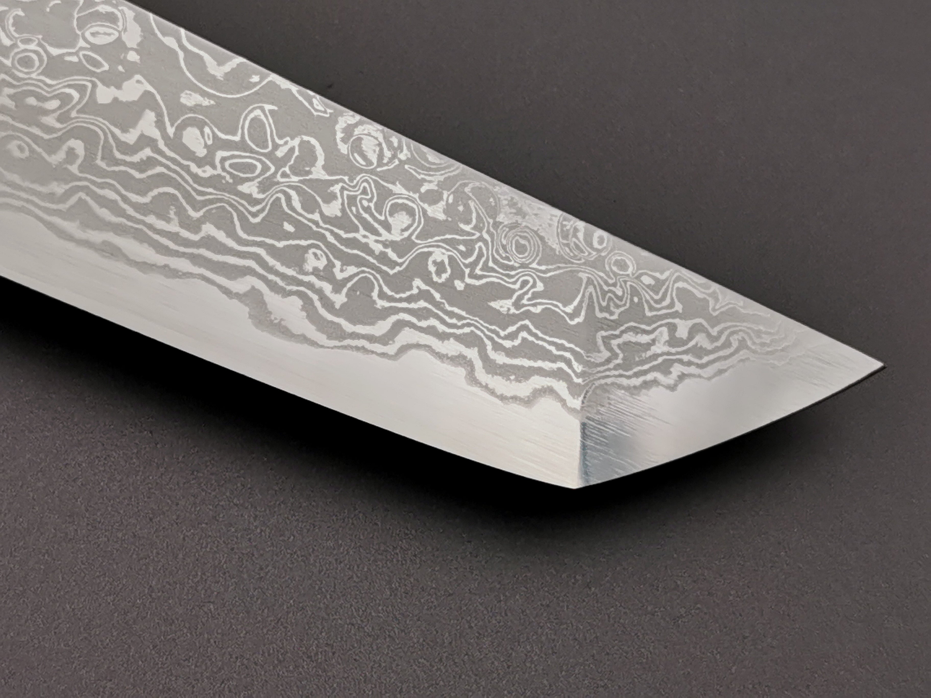 Yauji Yoshihiro Blue #2 Damascus Sakimaru Yanagiba 330mm
