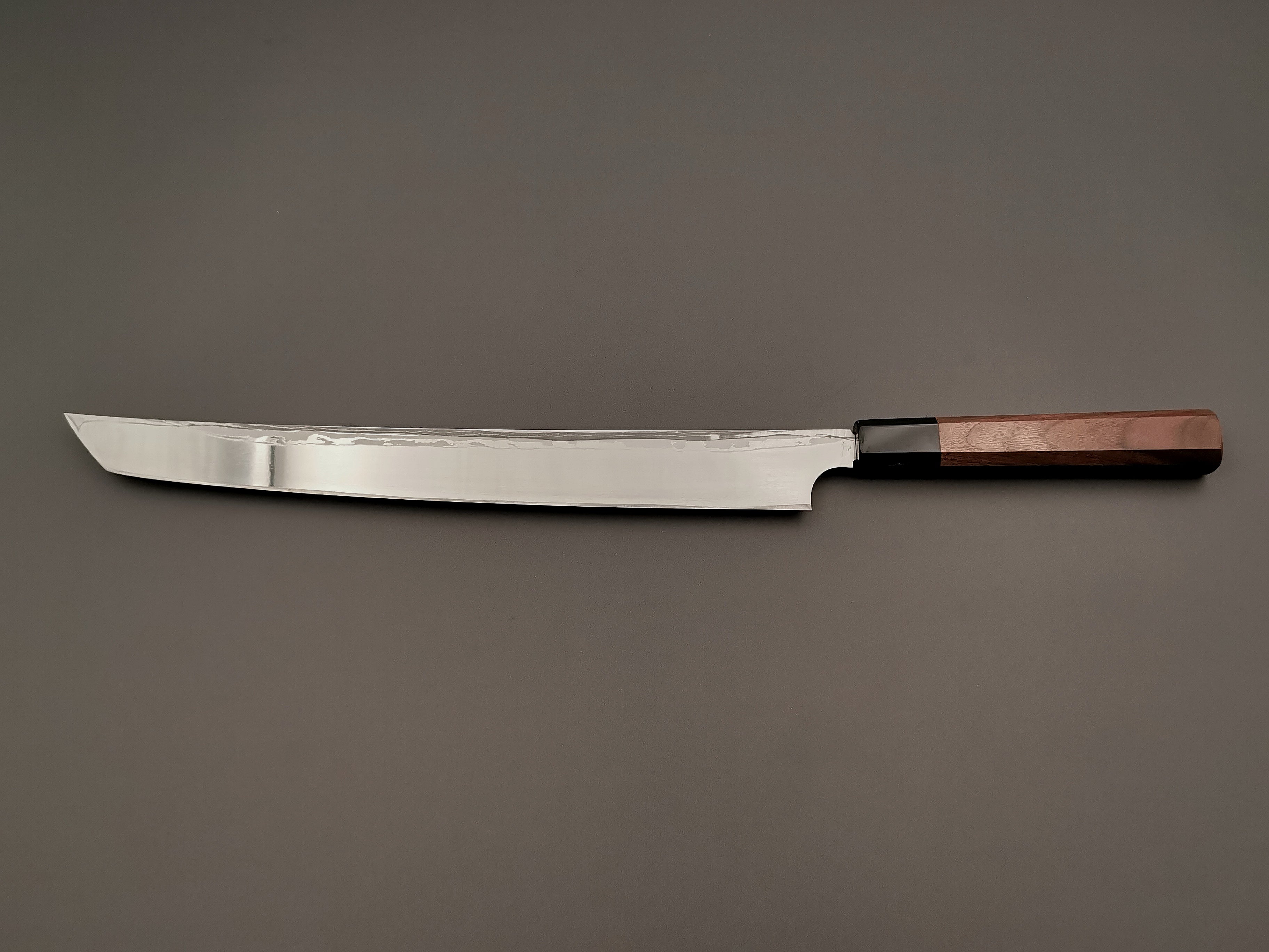 Yauji Yoshihiro Blue #2 Damascus Sakimaru Yanagiba 330mm