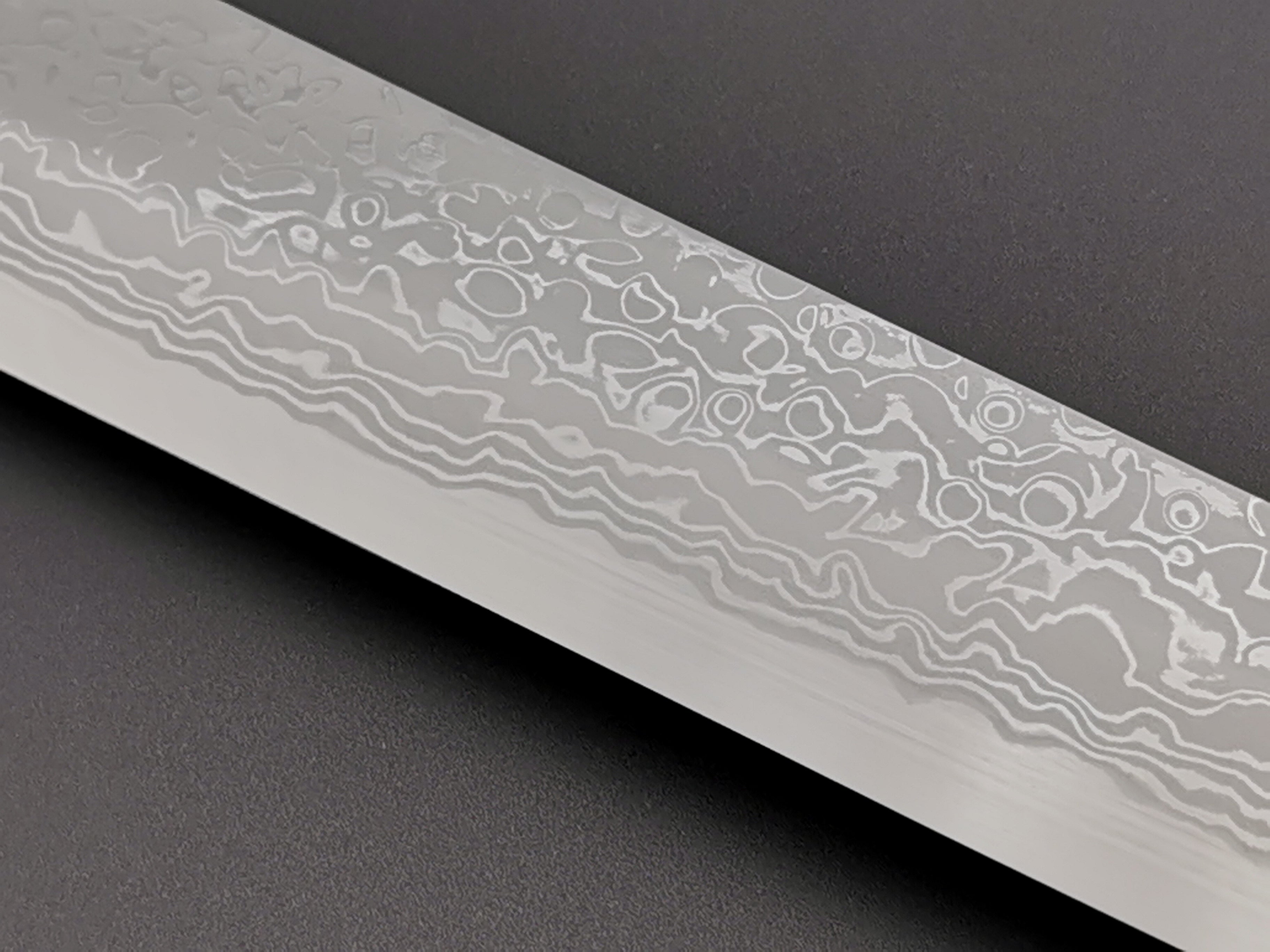 Yauji Yoshihiro Blue #2 Damascus Kiritsuke Yanagiba 330mm