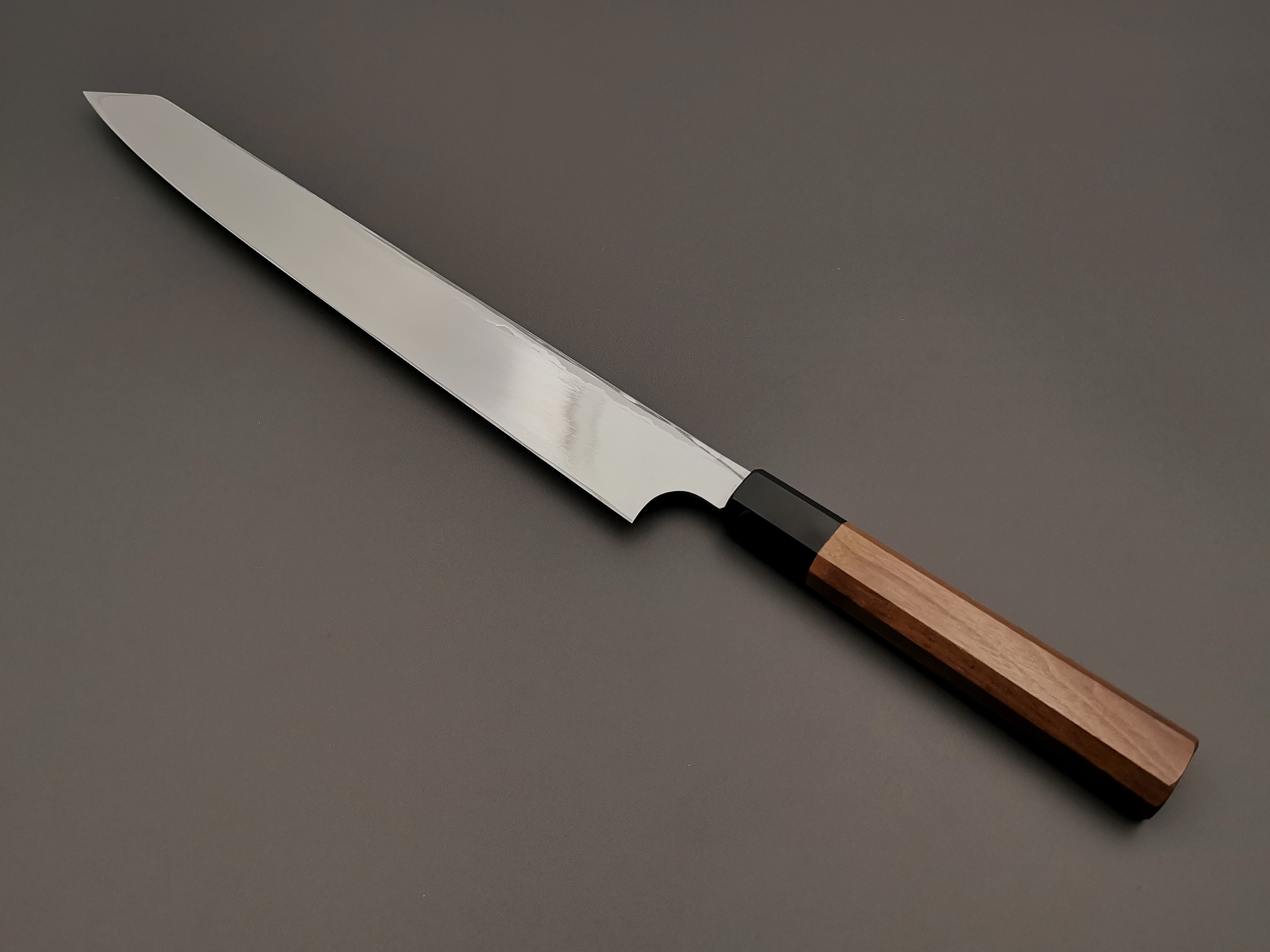 Yauji Yoshihiro Blue #2 Damascus Kiritsuke Yanagiba 330mm