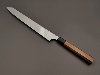Yauji Yoshihiro Blue #2 Damascus Kiritsuke Yanagiba 330mm