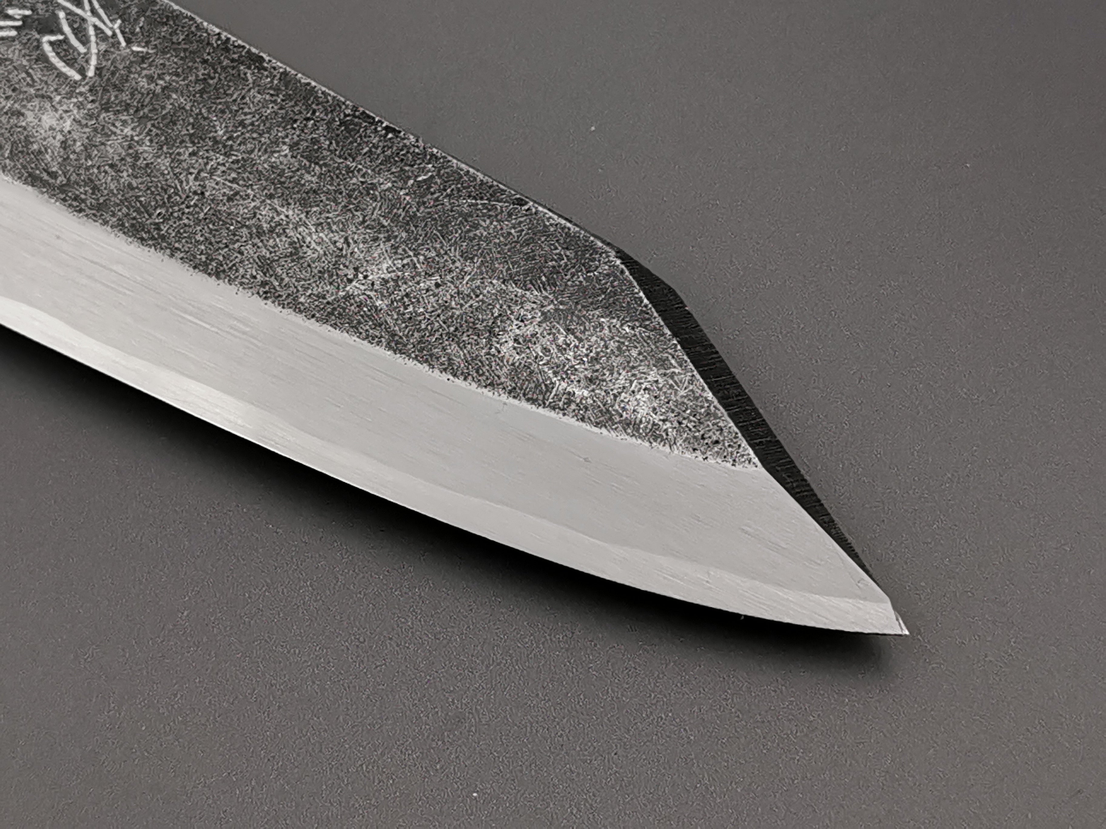 Hatsukokoro Blue #2 Kurouchi Single Bevel Kiritsuke Deba 150mm