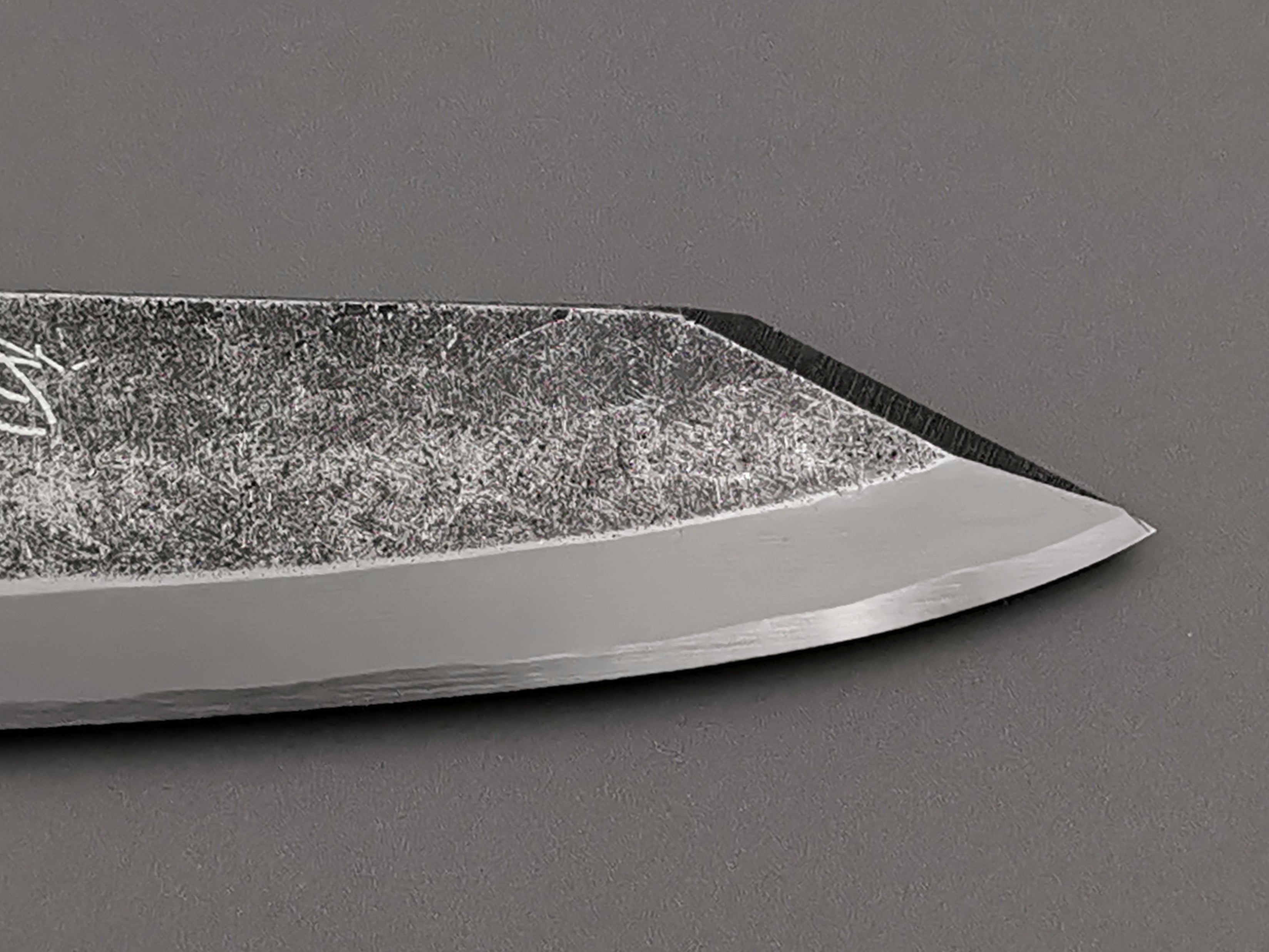 Hatsukokoro Blue #2 Kurouchi Single Bevel Kiritsuke Deba 150mm