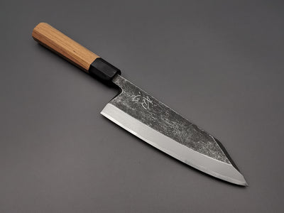 Hatsukokoro Blue #2 Kurouchi Single Bevel Kiritsuke Deba 180mm