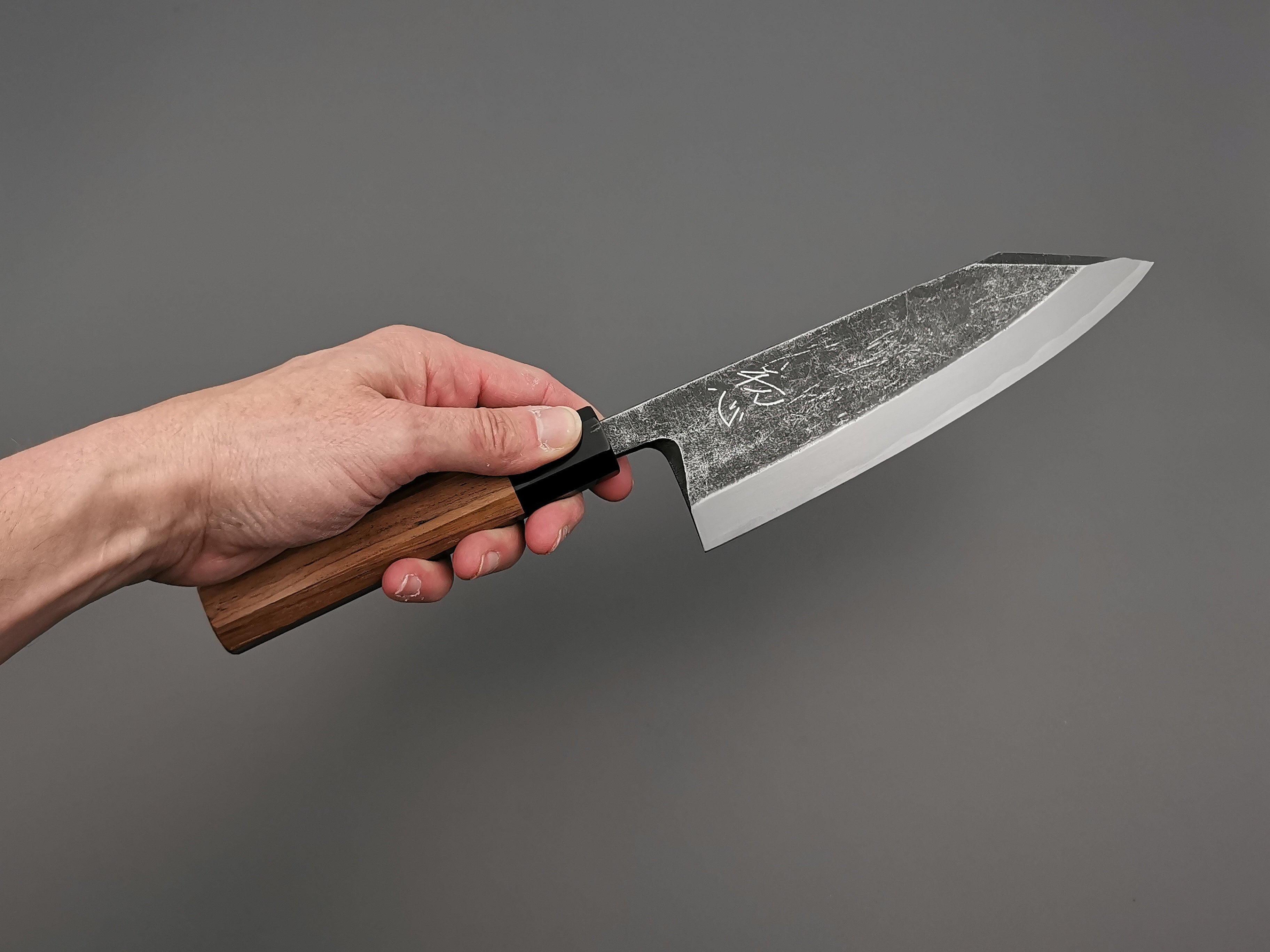 Hatsukokoro Blue #2 Kurouchi Single Bevel Kiritsuke Deba 180mm