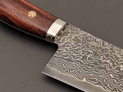 Shigeki Tanaka R2 Damascus Gyuto 240mm with Ironwood handle