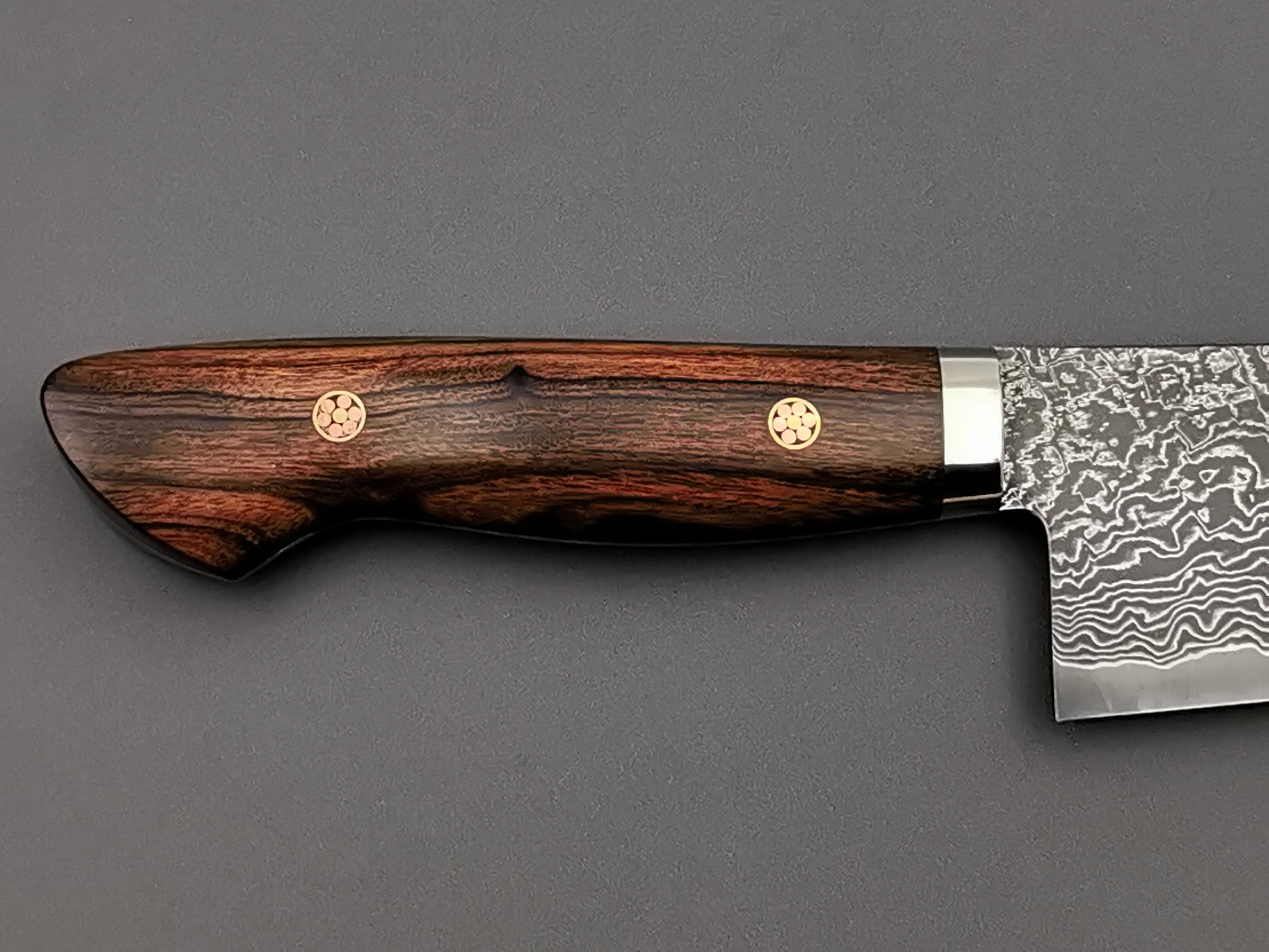 Shigeki Tanaka R2 Damascus Gyuto 240mm with Ironwood handle