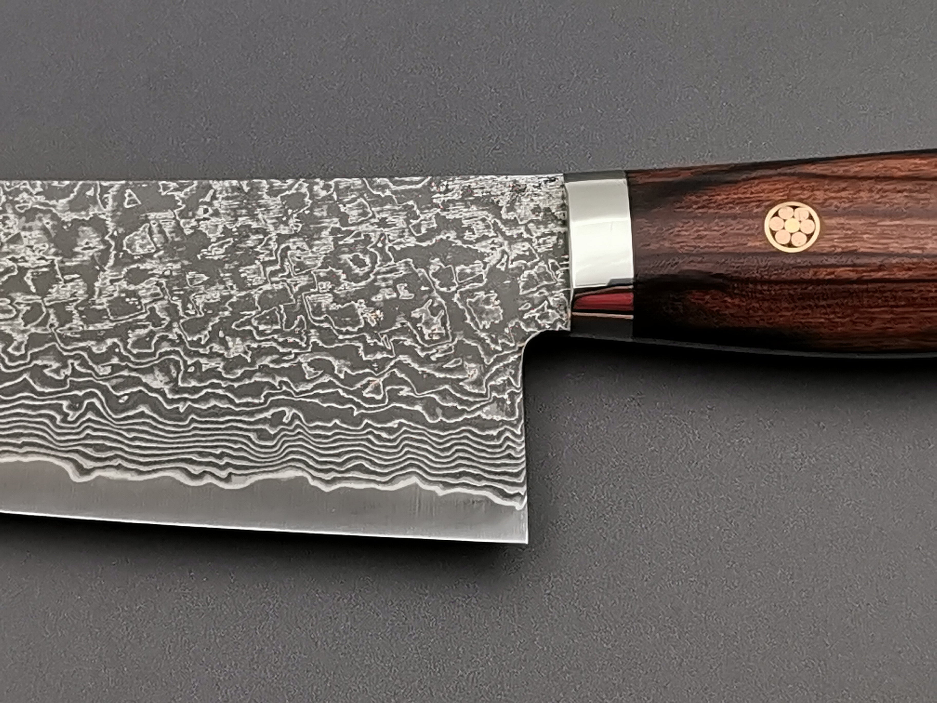 Shigeki Tanaka R2 Damascus Gyuto 240mm with Ironwood handle