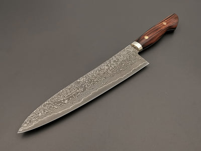 Shigeki Tanaka R2 Damascus Gyuto 240mm with Ironwood handle