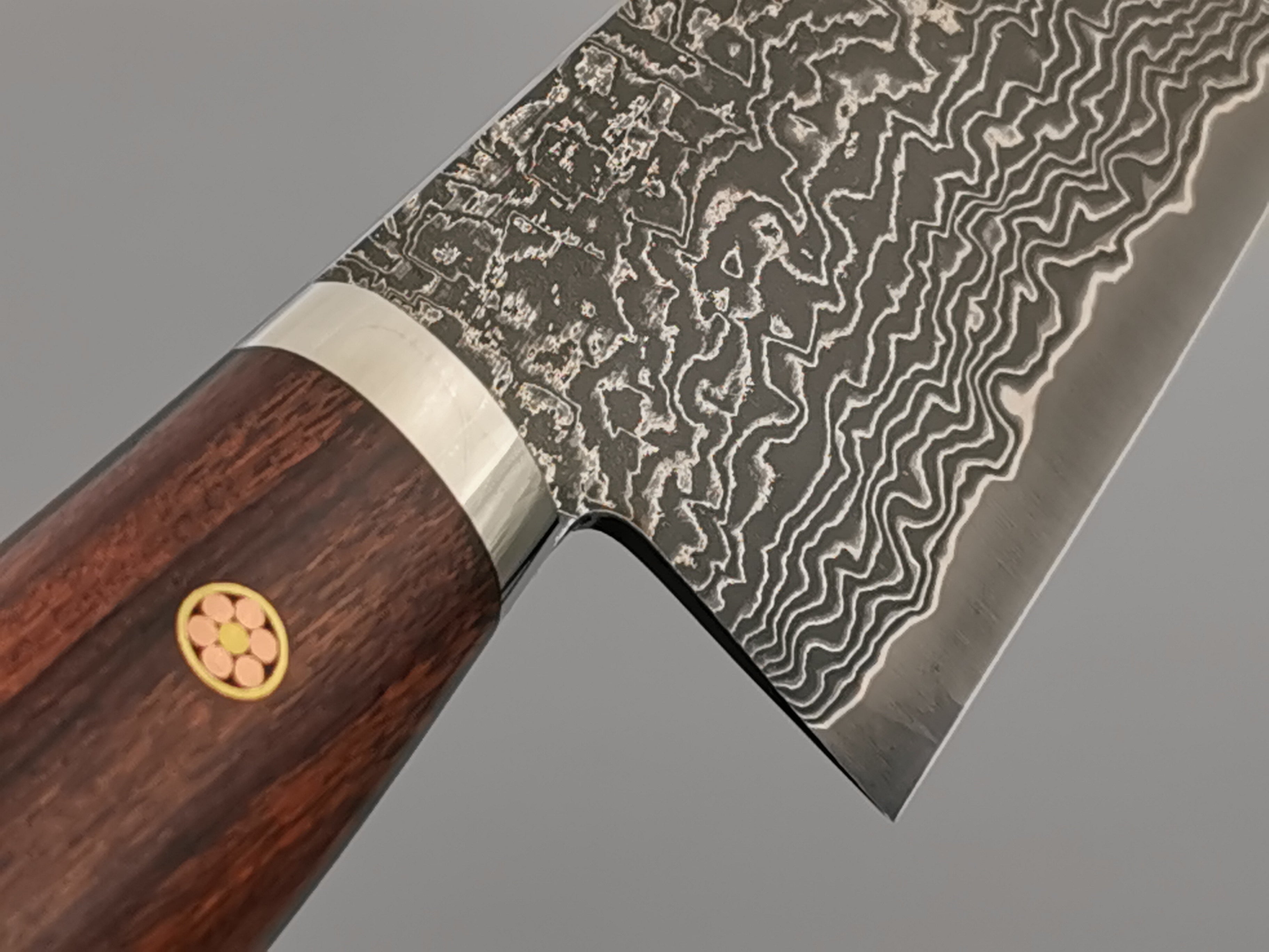 Shigeki Tanaka R2 Damascus Gyuto 240mm with Ironwood handle