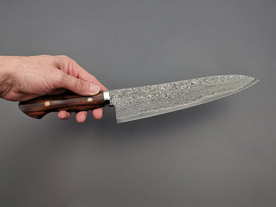 Shigeki Tanaka R2 Damascus Gyuto 240mm with Ironwood handle