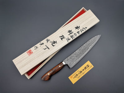 Shigeki Tanaka R2 Damascus Gyuto 240mm with Ironwood handle