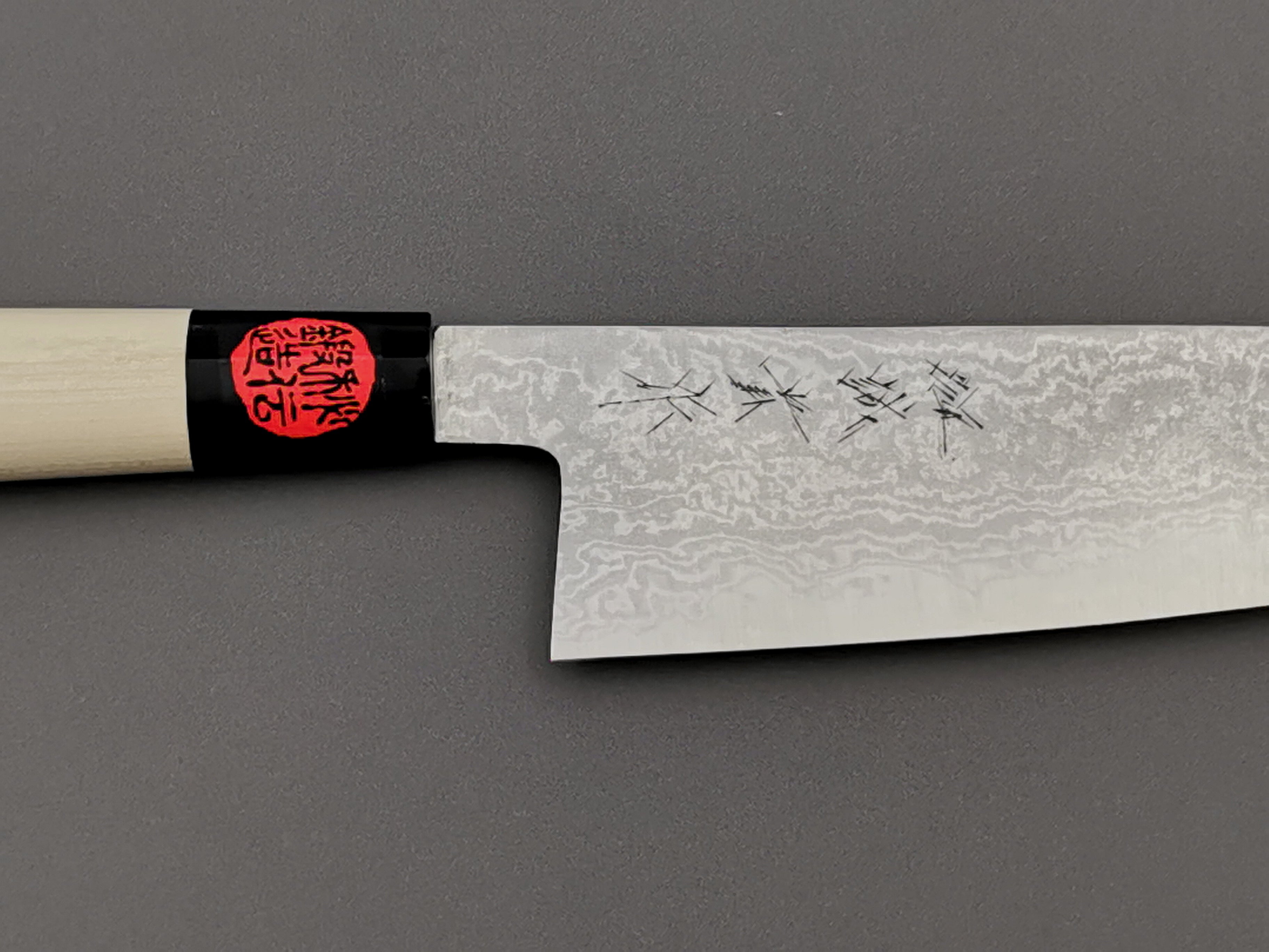 Shigeki Tanaka Blue #2 Damascus Santoku