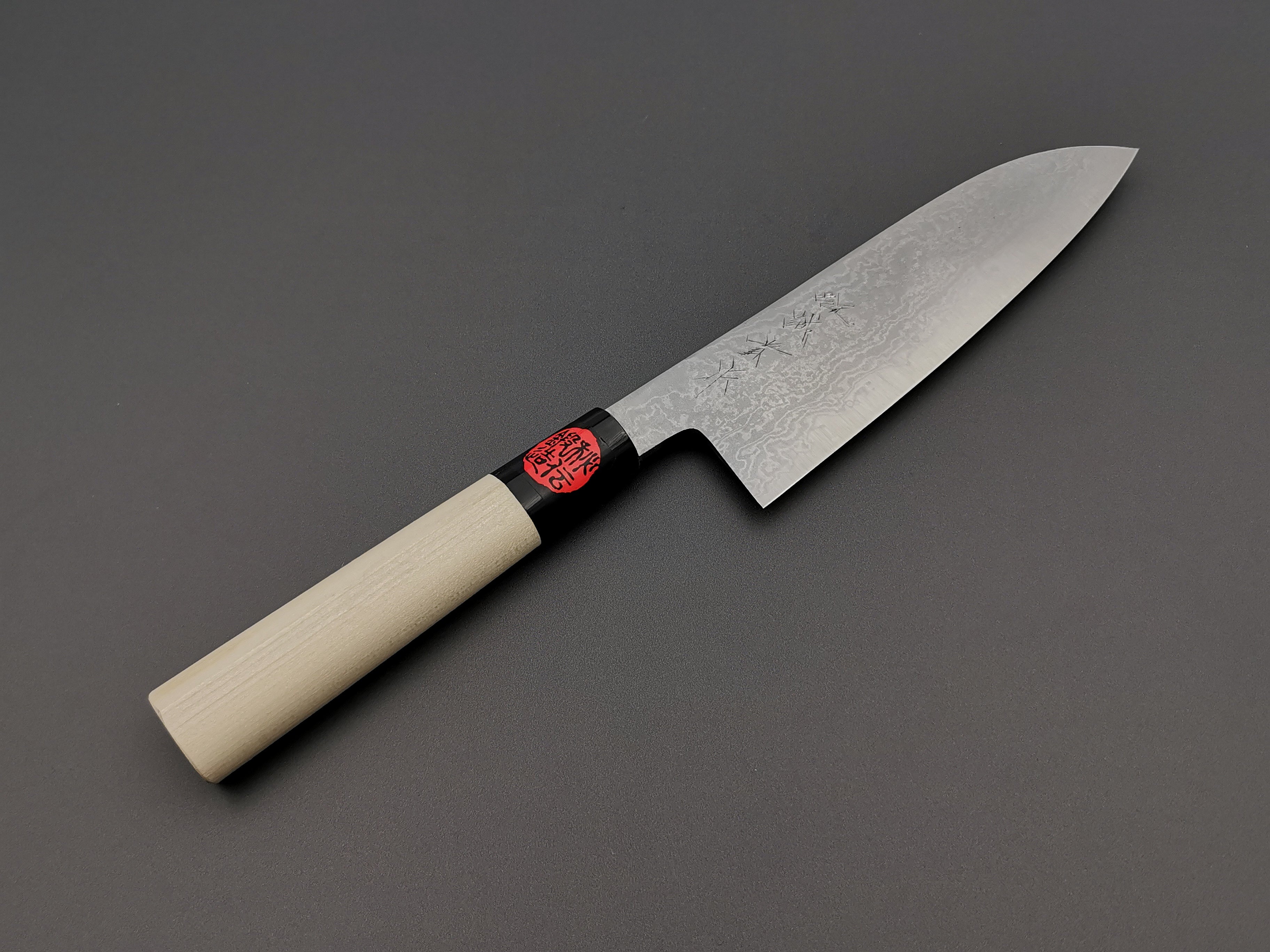 Shigeki Tanaka Blue #2 Damascus Santoku