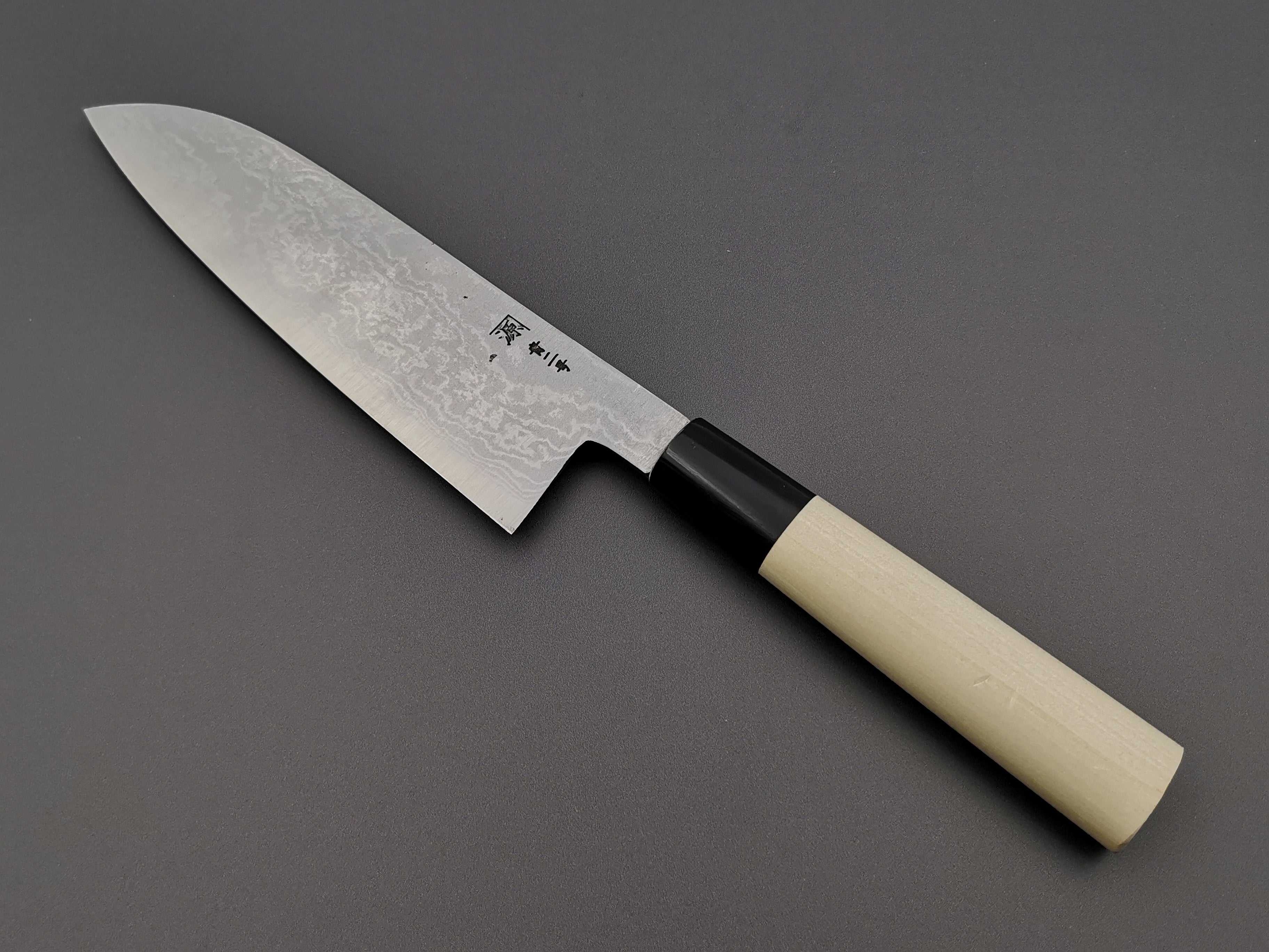 Shigeki Tanaka Blue #2 Damascus Santoku