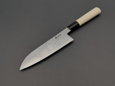 Shigeki Tanaka Blue #2 Damascus Santoku