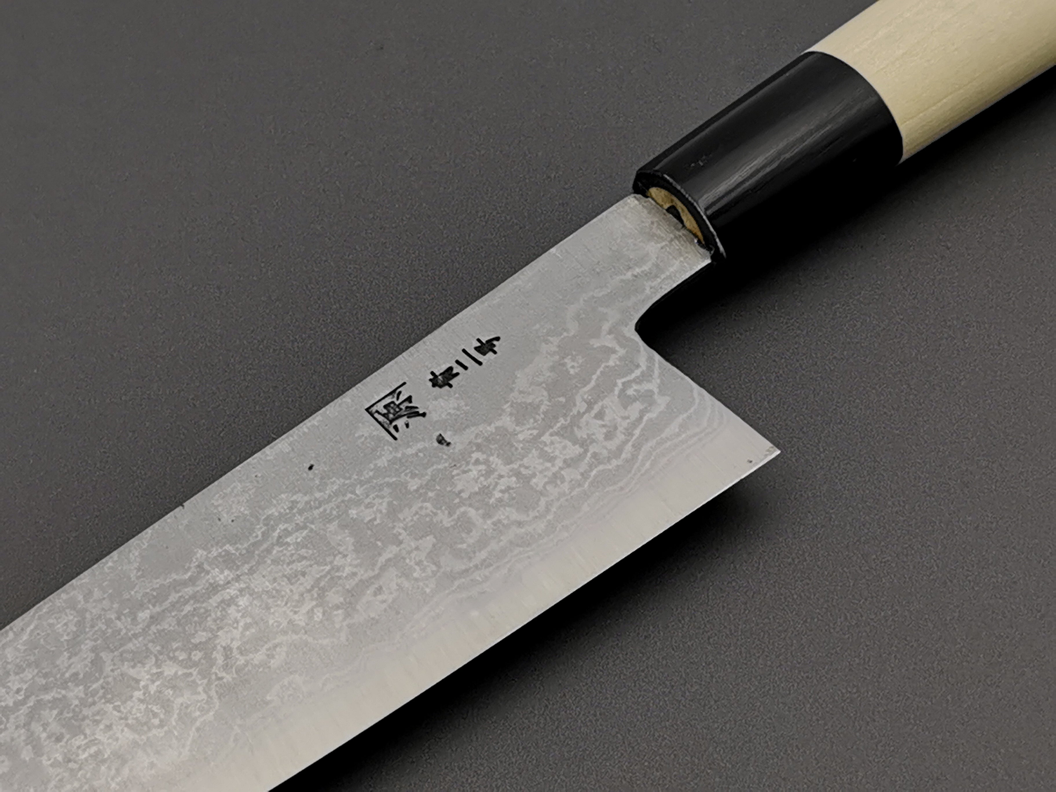 Shigeki Tanaka Blue #2 Damascus Santoku