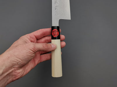 Shigeki Tanaka Blue #2 Damascus Santoku