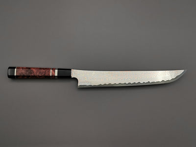Nigara Hamono Rainbow Damascus Sakimaru Sujihiki 270mm