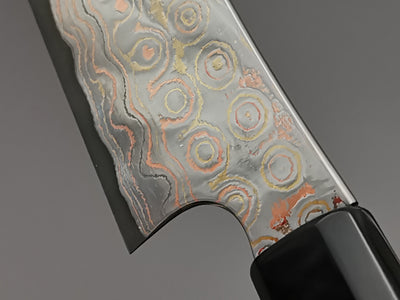 Nigara Hamono Rainbow Damascus Sakimaru Sujihiki 270mm