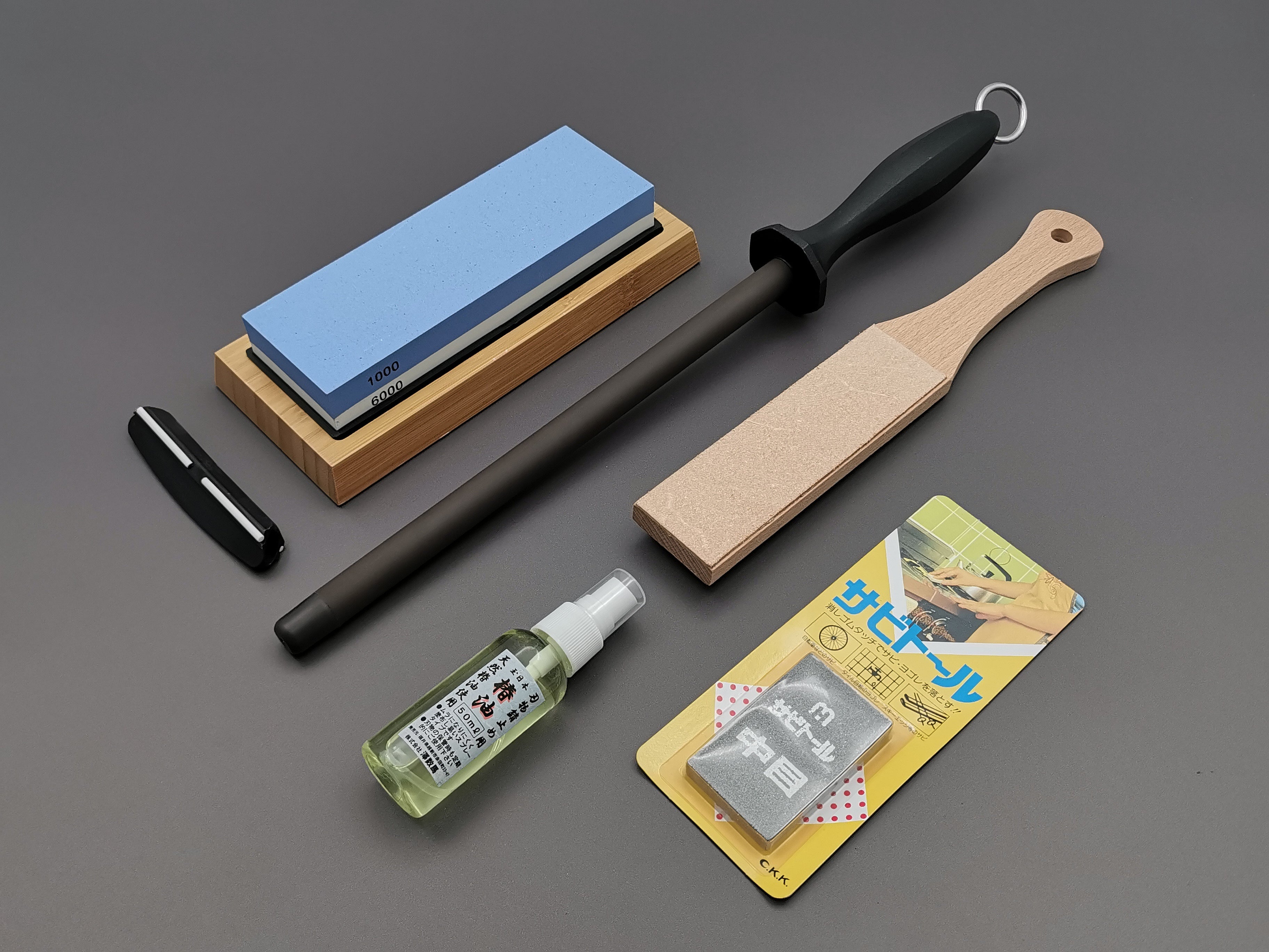 Carbon steel Japanese knife care kit