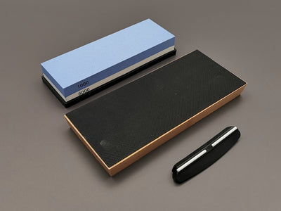 Dual Sided Sharpening Stone 1000/6000 & Guide