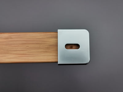 Bamboo and zinc knife rack