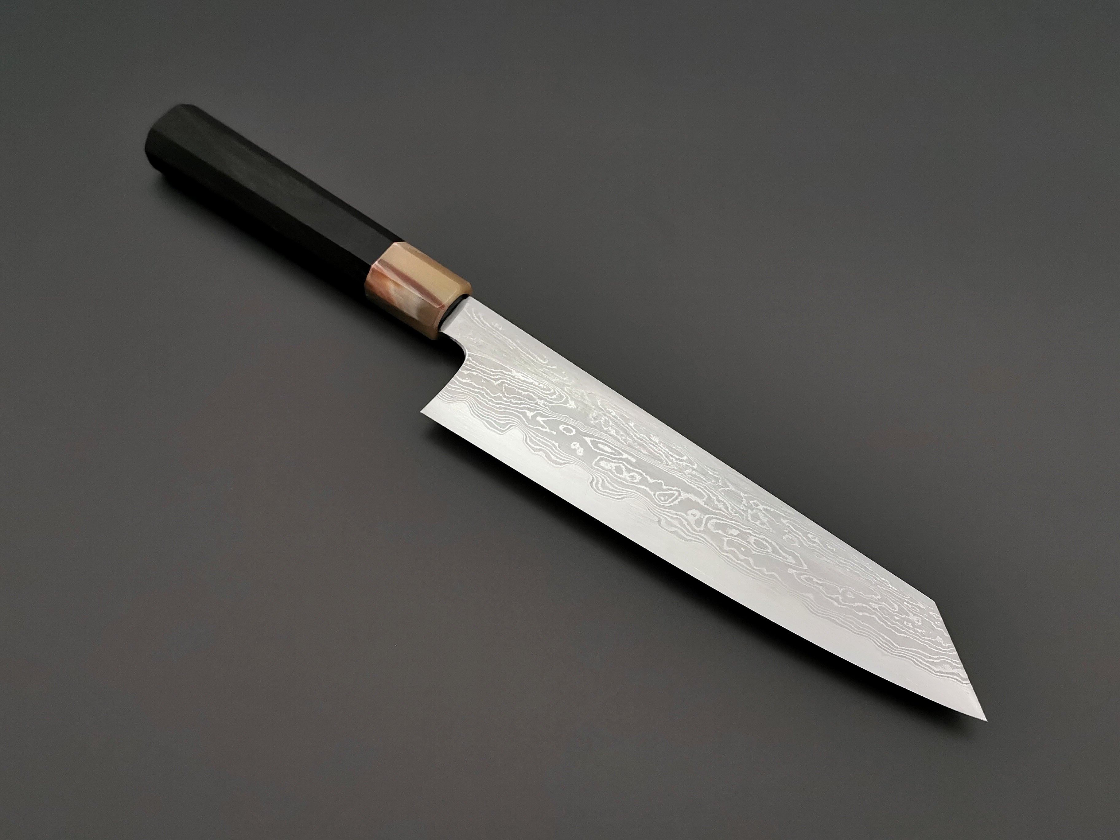 Satoshi Nakagawa X Myojin Naohito Blue #1 Damascus Kiritsuke Gyuto 210mm