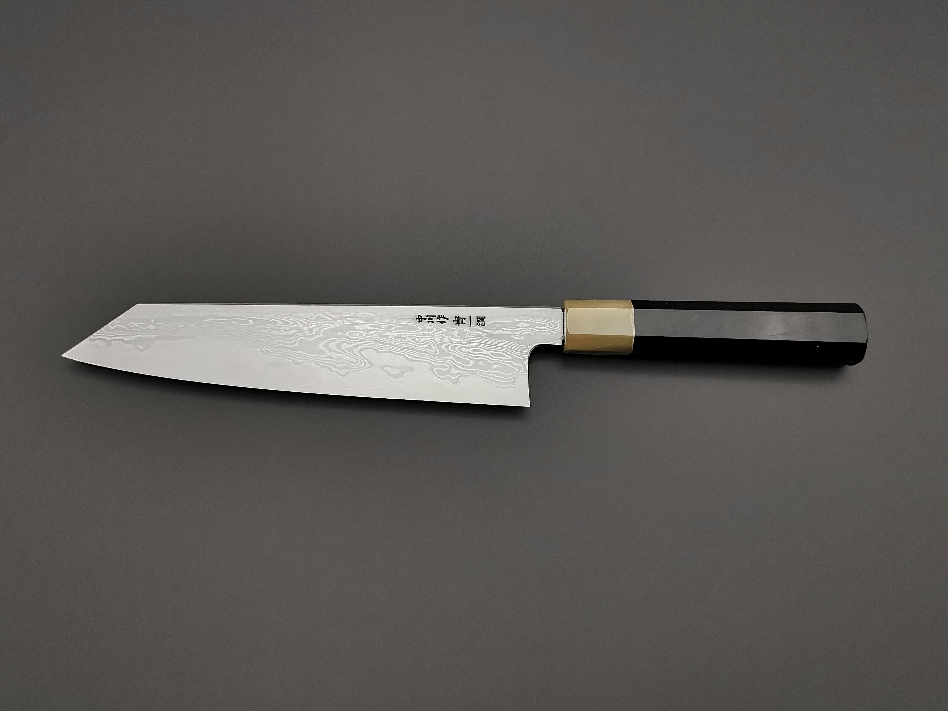 Satoshi Nakagawa X Myojin Naohito Blue #1 Damascus Kiritsuke Gyuto 210mm