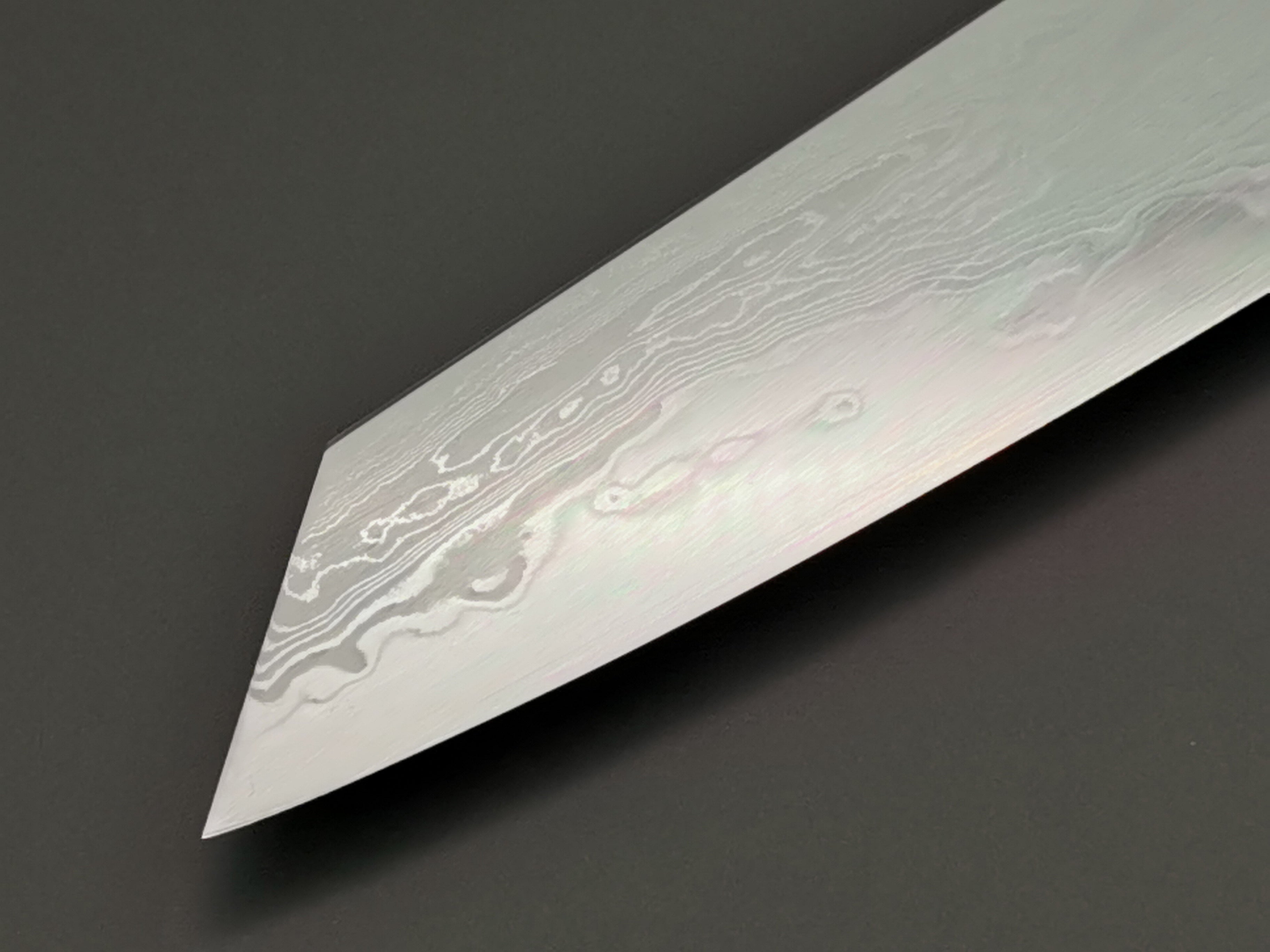Satoshi Nakagawa X Myojin Naohito Blue #1 Damascus Kiritsuke Gyuto 210mm