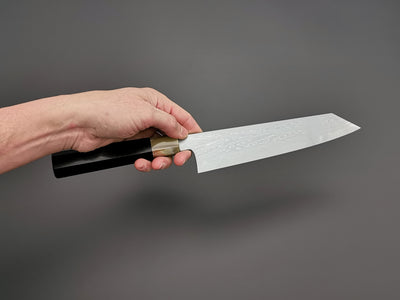 Satoshi Nakagawa X Myojin Naohito Blue #1 Damascus Kiritsuke Gyuto 210mm