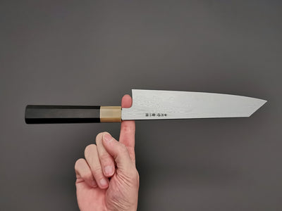 Satoshi Nakagawa X Myojin Naohito Blue #1 Damascus Kiritsuke Gyuto 210mm