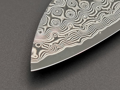 Nigara Hamono SG2 Damascus Santoku with maplewood handle
