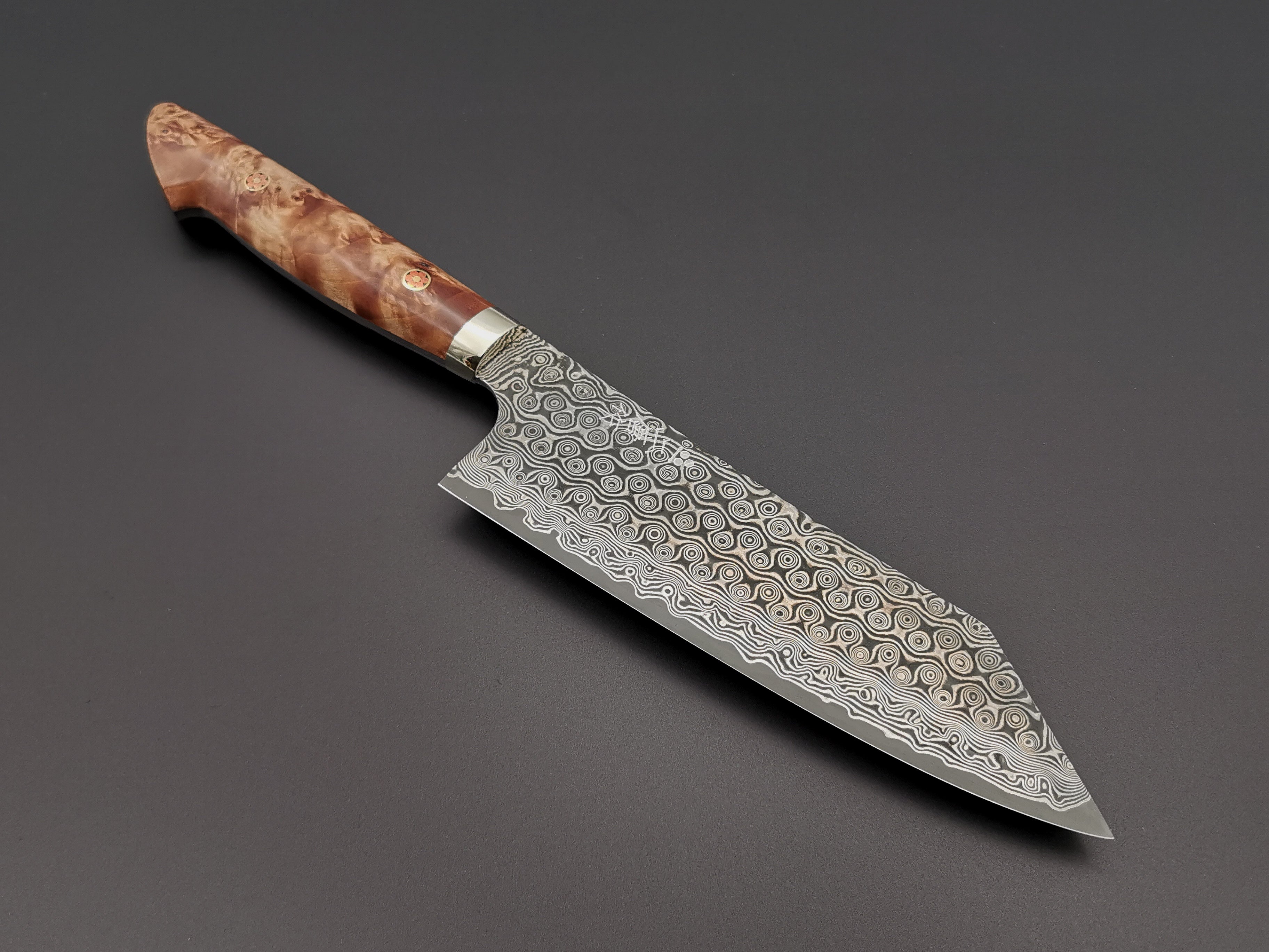 Nigara Hamono SG2 Damascus Bunka with maplewood handle