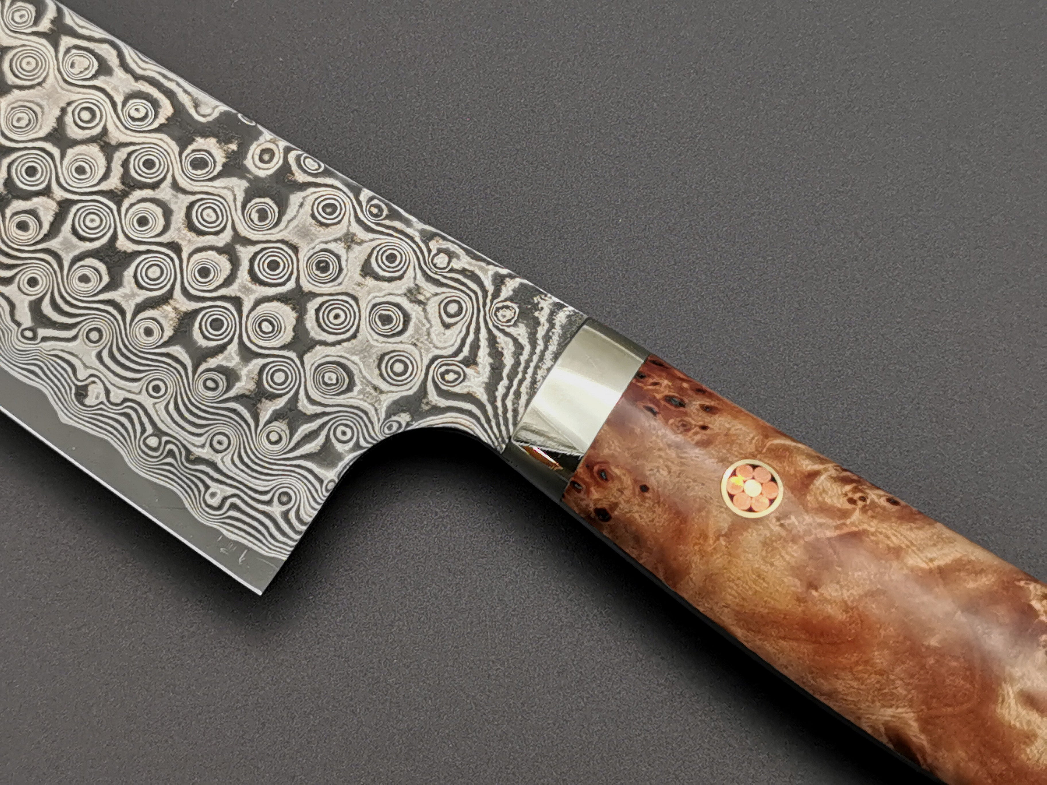 Nigara Hamono SG2 Damascus Bunka with maplewood handle