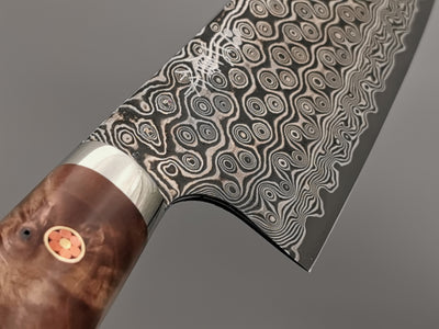 Nigara Hamono SG2 Damascus Bunka with maplewood handle