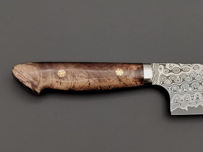 Nigara Hamono SG2 Damascus Kiritsuke Gyuto 210mm with maplewood handle