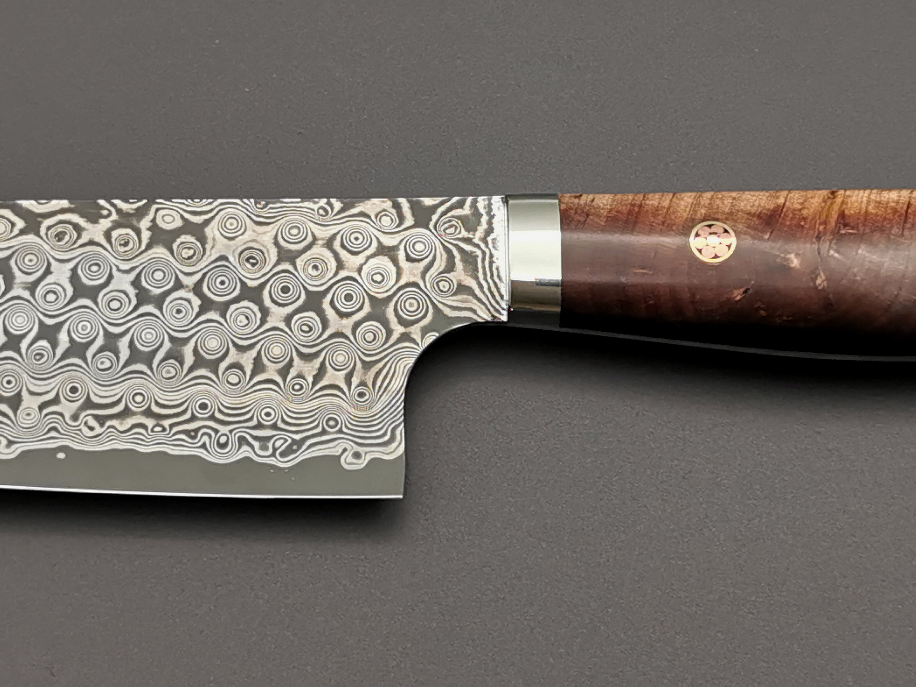Nigara Hamono SG2 Damascus Kiritsuke Gyuto 210mm with maplewood handle