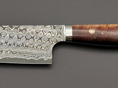 Nigara Hamono SG2 Damascus Kiritsuke Gyuto 210mm with maplewood handle