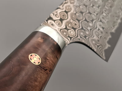 Nigara Hamono SG2 Damascus Kiritsuke Gyuto 210mm with maplewood handle