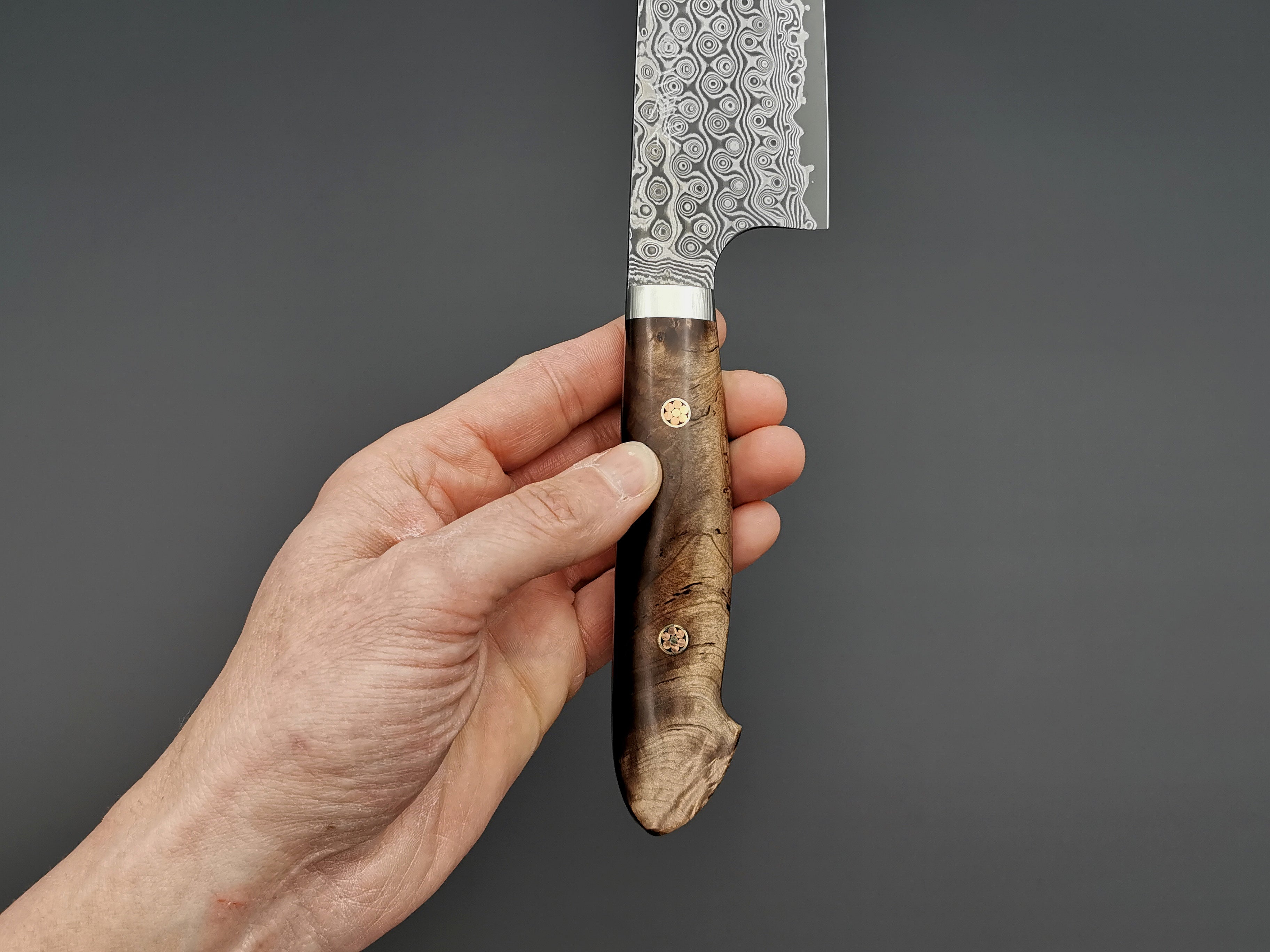 Nigara Hamono SG2 Damascus Kiritsuke Gyuto 210mm with maplewood handle