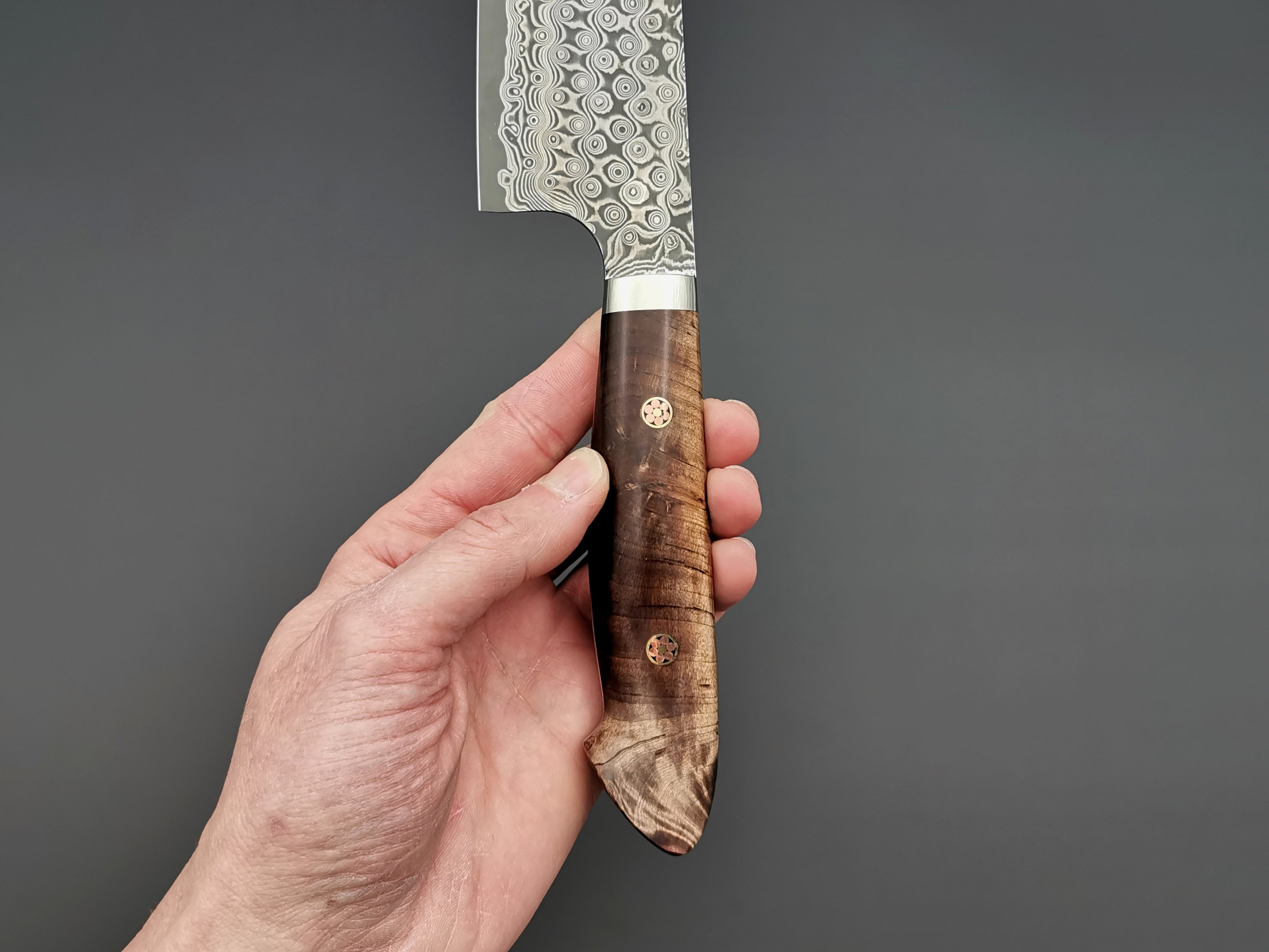 Nigara Hamono SG2 Damascus Kiritsuke Gyuto 210mm with maplewood handle