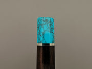Ebony handle with turquoise bolster