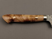 Nigara Hamono SG2 Damascus Petty 150mm with maplewood handle