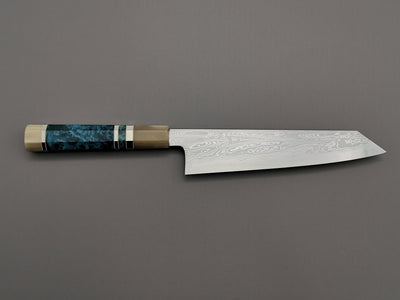 Satoshi Nakagawa X Myojin Naohito Blue #1 Damascus Kiritsuke Gyuto 210mm